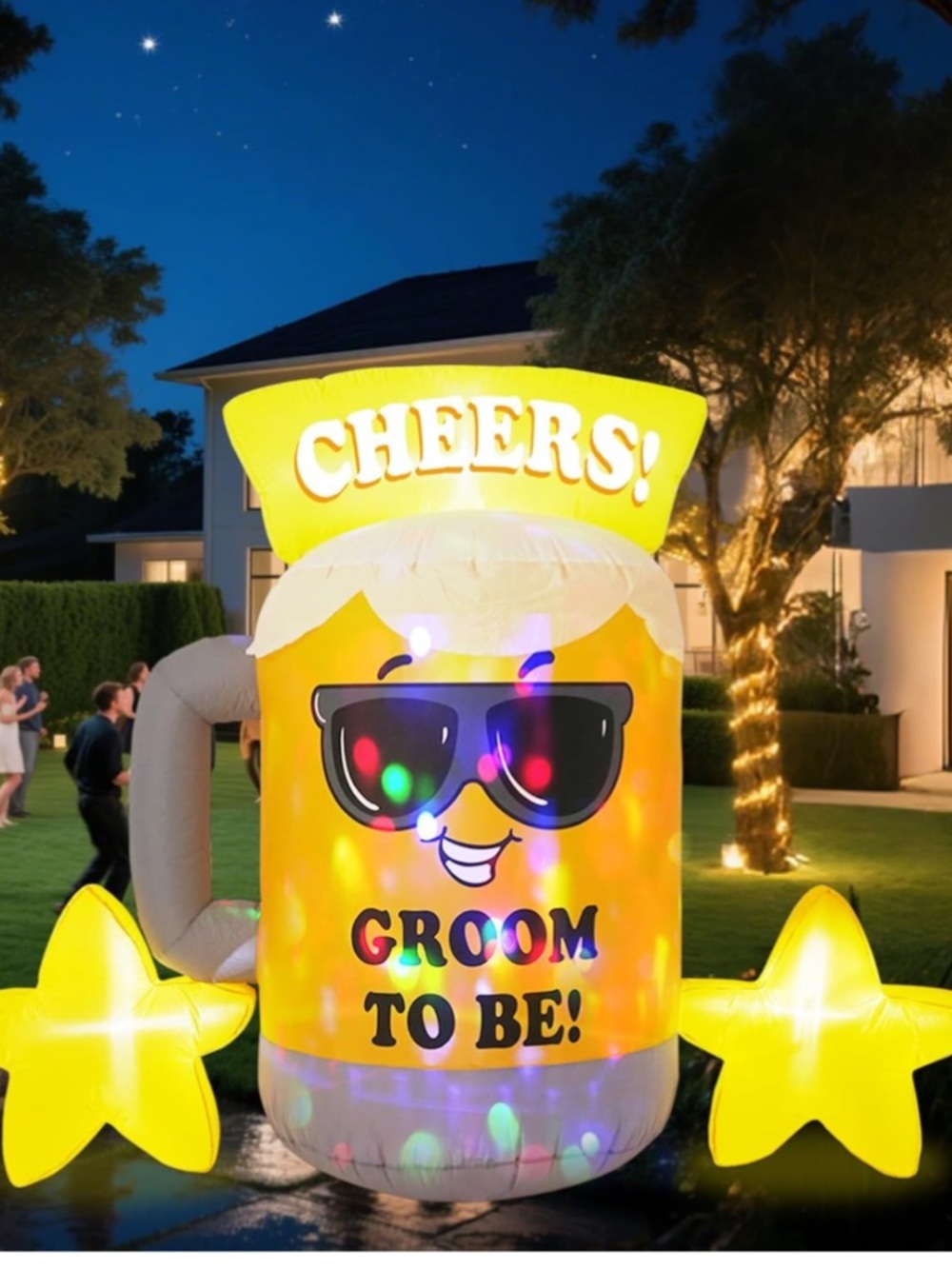 Wedding Groom To Be' Inflatable Party Decoration - Fun Bachelor Party Prop 8ft